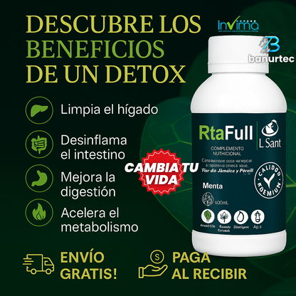 Oferta Exclusiva: RtaFull™ Fórmula Detox – Alivio Digestivo, Menos Inflamación y Colon Limpio