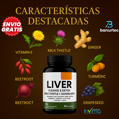 Oferta Especial: LiverCleanse™ – Desintoxicación Profunda, Hígado Limpio y Salud Total