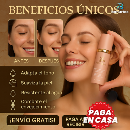 GlowSkin™ – Protector Solar 4 en 1 con Base Inteligente, Hidratante y Tratamiento Anti-Edad