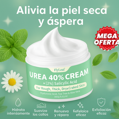 DermaUrea™ Crema Reparadora con Urea al 40%, Suaviza Manos Secas y Talones Agrietados al Instante