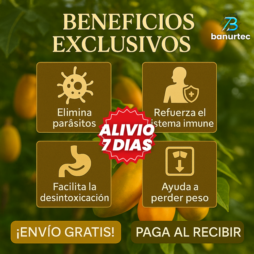 PapayaCleanse™ – 60 Cápsulas Naturales que Desintoxican, Mejoran tu Digestión y Te Hacen Sentir Ligero