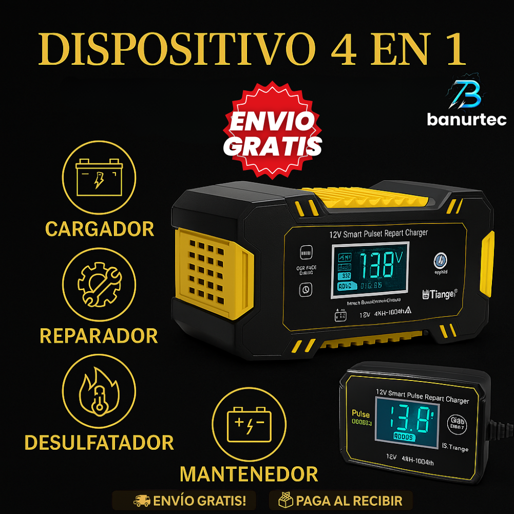 Oferta Especial: AutoVolt™ – Recupera Baterías Descargadas en Minutos, Tecnología de Carga Inteligente