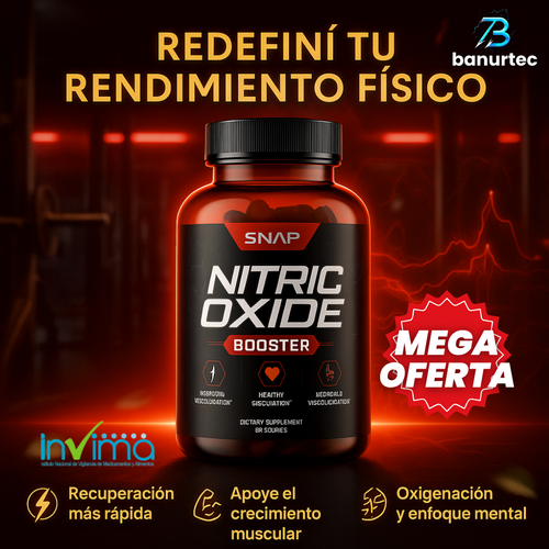 NitricOxide™ –Activa tu Flujo Sanguíneo, Aumenta Resistencia y Logra un Entrenamiento Más Intenso