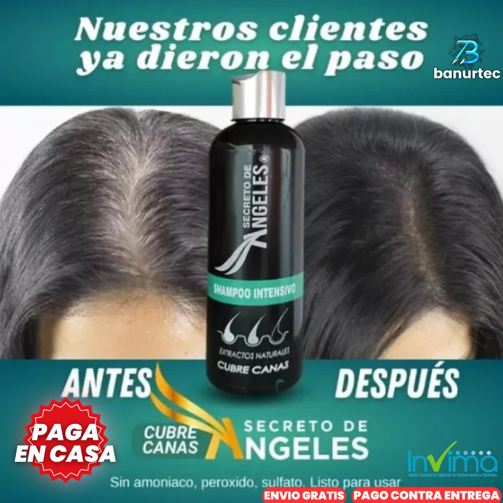Oferta Especial 3X1: Shampoo Cubre Canas Extractos Naturales + Obsequio