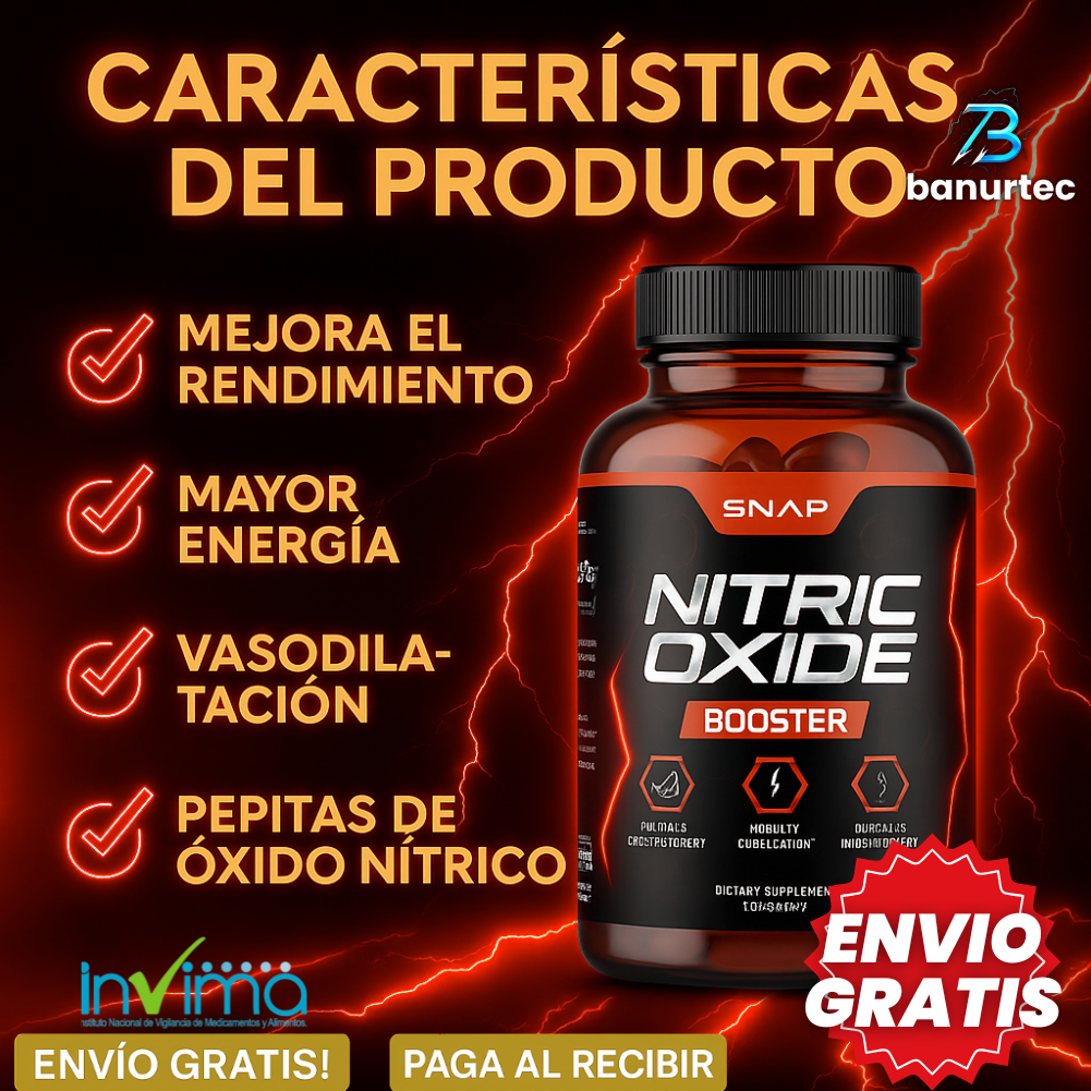 NitricOxide™ –Activa tu Flujo Sanguíneo, Aumenta Resistencia y Logra un Entrenamiento Más Intenso