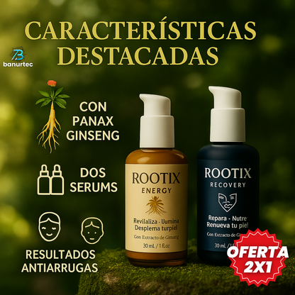 Oferta Especial 2x1: Rootix™ Serum Reafirmante Rejuvenecedor Con Panax