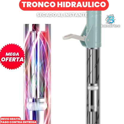 MasterClean Pro™ | Trapeador Giratorio 360°De Microfibra y Cubeta Auto Exprimidora Extensible