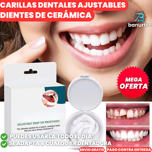 Carillas Dentales Ajustables, Dientes de Cerámica | Snapon Smile™