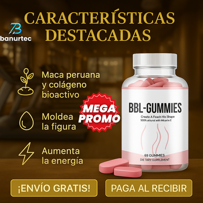 Bbl Gummies™ – Gomitas de Aguaje, Ácido Folico Y Fenogreco Aumenta Volumen de Forma Natural