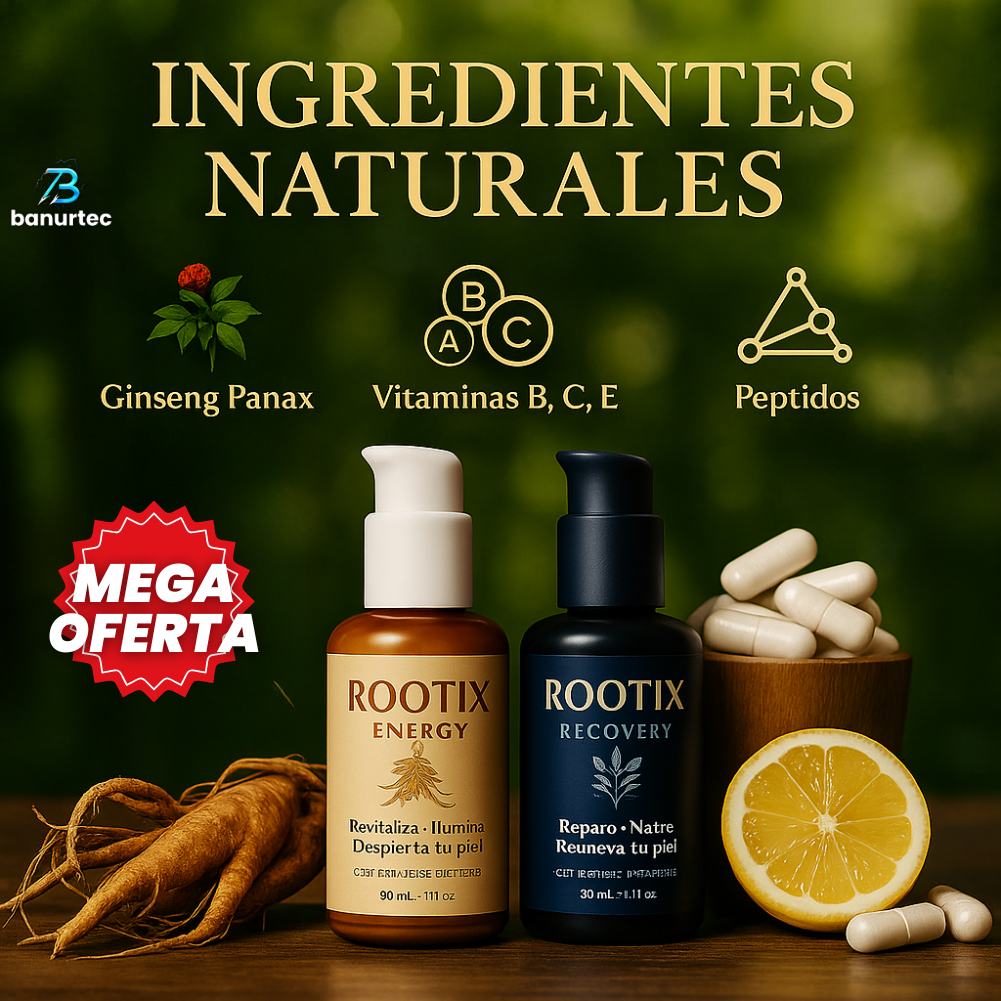 Oferta Especial 2x1: Rootix™ Serum Reafirmante Rejuvenecedor Con Panax