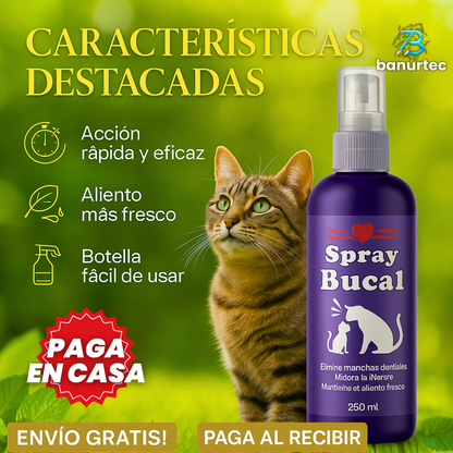 Ofeta Especial:2X1 FreshPaws™ – Enjuague Bucal para Mascotas, Elimina Mal Aliento y Protege Encías sin Cepillado