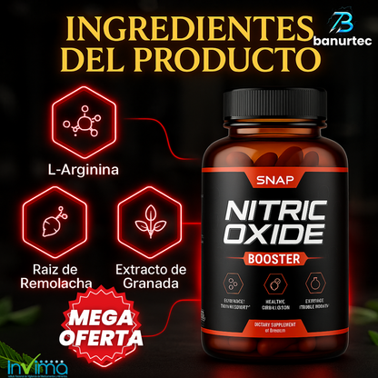 NitricOxide™ –Activa tu Flujo Sanguíneo, Aumenta Resistencia y Logra un Entrenamiento Más Intenso