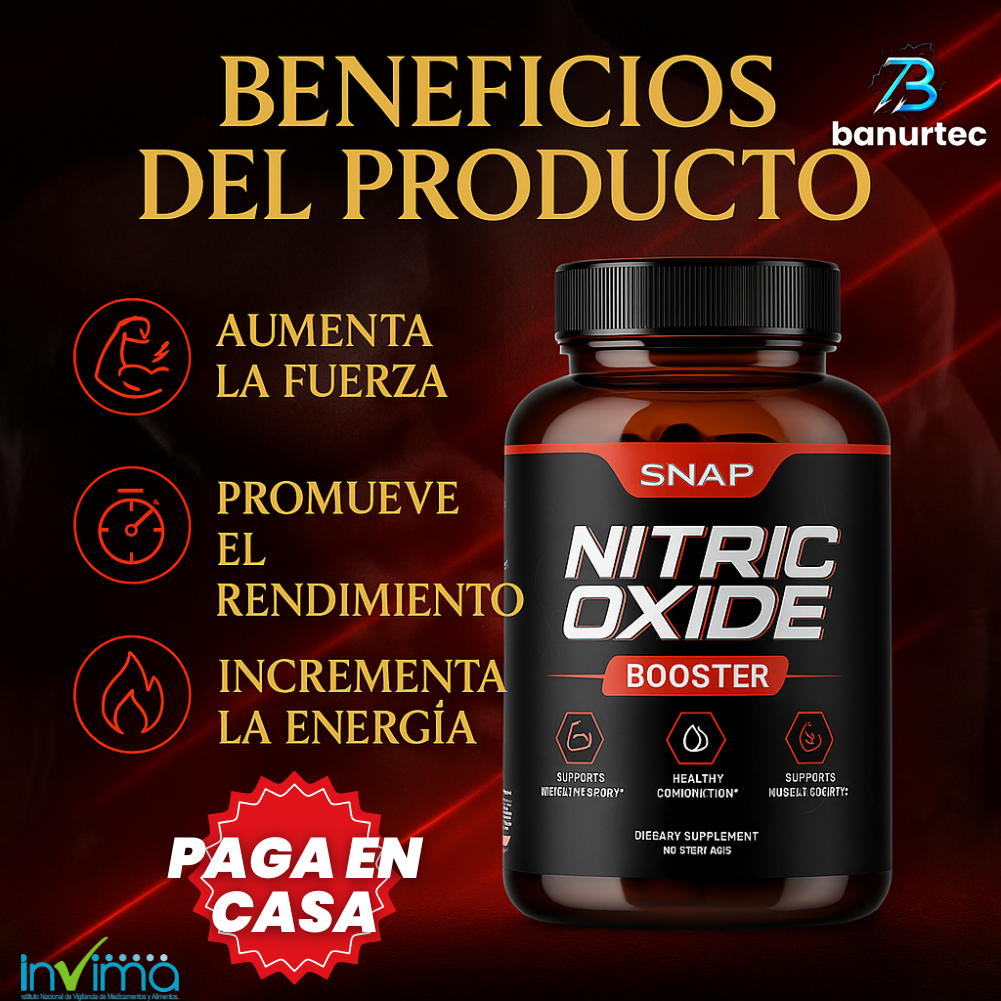 NitricOxide™ –Activa tu Flujo Sanguíneo, Aumenta Resistencia y Logra un Entrenamiento Más Intenso