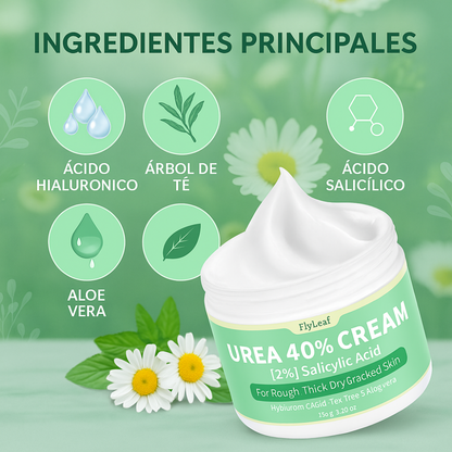 DermaUrea™ Crema Reparadora con Urea al 40%, Suaviza Manos Secas y Talones Agrietados al Instante