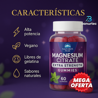 MagZen™ – Magnesio en Gomitas para Dormir Mejor, Reducir Ansiedad y Relajar tu Cuerpo