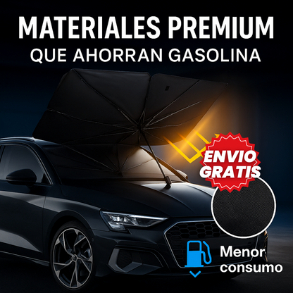 AutoShade™ – Sombrilla Parasol Plegable, Protege tu Carro del Sol Extremo y Mantiene el Interior Fresco