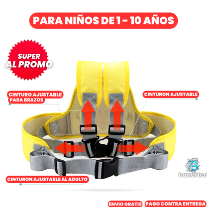 Chaleco De Seguridad Infantil Reflectivo Para Motocicleta