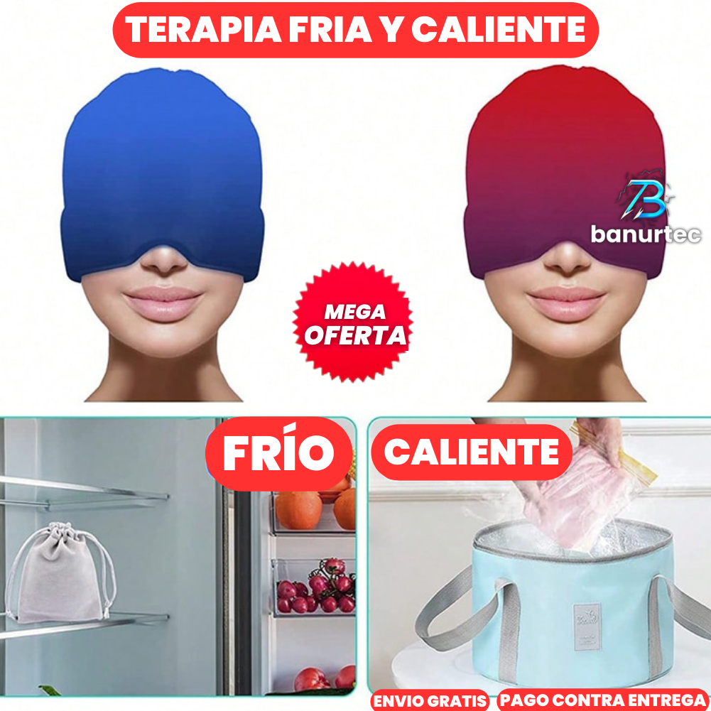 Gorro De Gel Terapéutico Anti-Migraña 360°