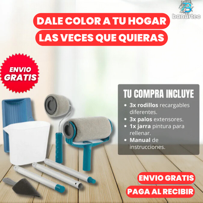 Kit De Pintura Recargable Profesional de 6 piezas