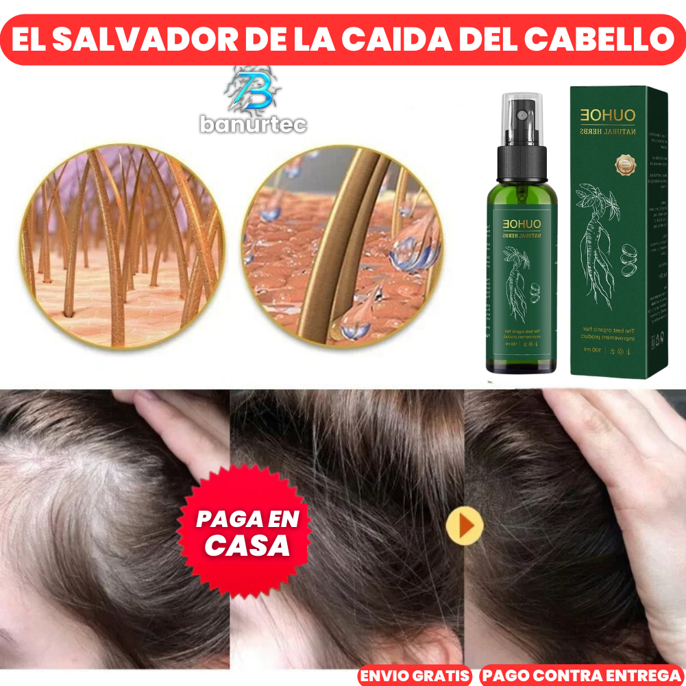 Ouhoe™ Spray Con suero De Jengibre Para Crecimiento Capilar