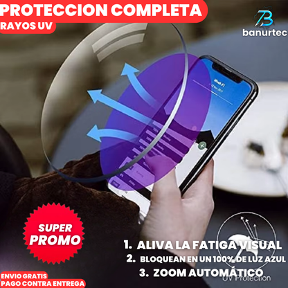 OptiFlex™ | Gafas Bifocales con Zoom Automático y Protección Visual