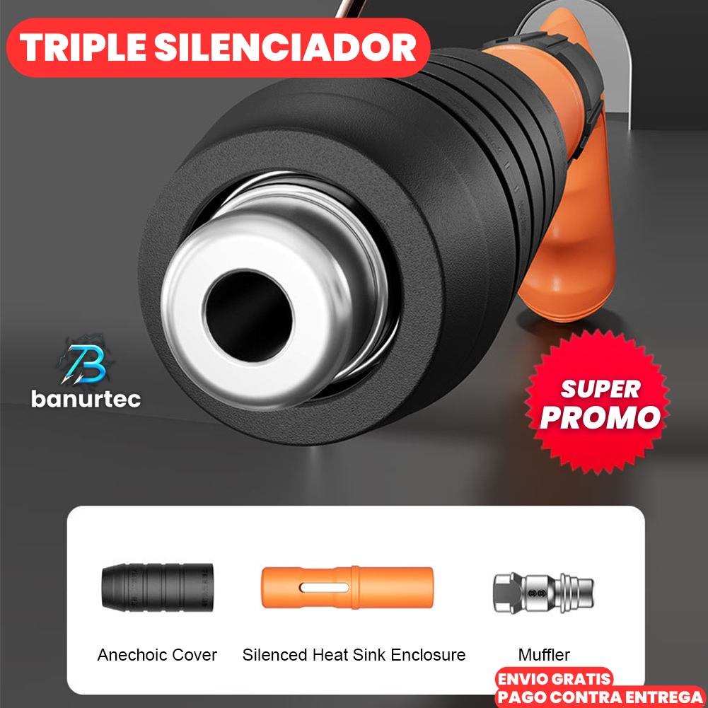 Kit Pistola Fijadora De Clavos De Alta Presión | PowerNail Pro™