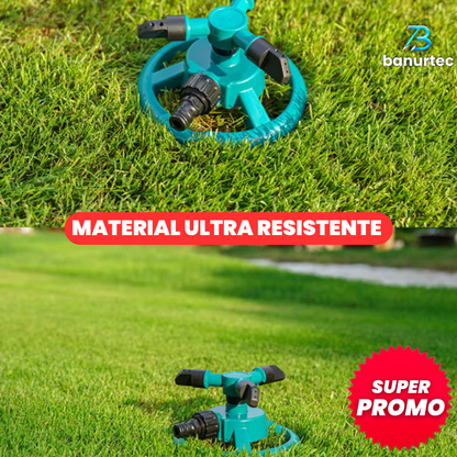 Aspersor de Agua Giratorio Automático Ajustable 360°