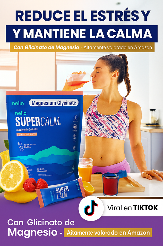 SuperCalm™ – Fórmula Natural para Controlar la Ansiedad, Dormir Mejor y Mantener la Calma Todo el Día