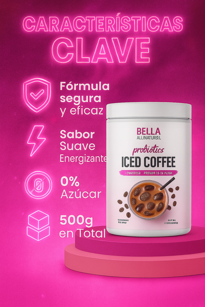 Iced Coffee™ –  con Probióticos, Energía Natural, Abdomen Plano y Digestión sin Esfuerzo