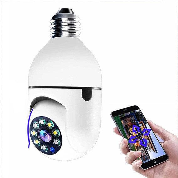Camara Bombillo Wifi Ip Robotica 360° Vision Nocturna | BanurTec™ - banurtec